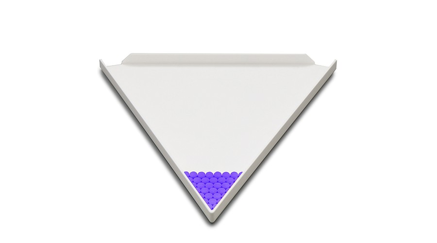 NEW - Reusable Plastic Tablet Counting Triangle
