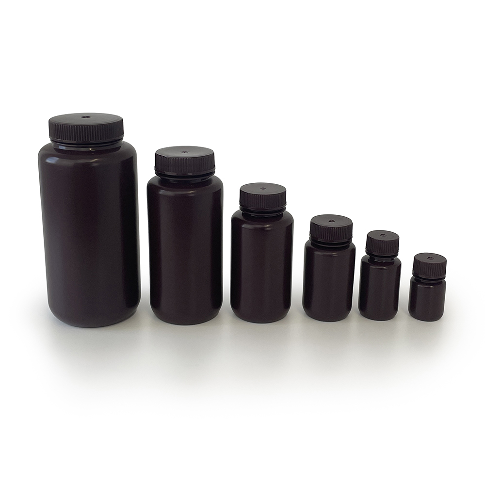 Amber Wide Mouth Bottles (30ml to 1 Litre)