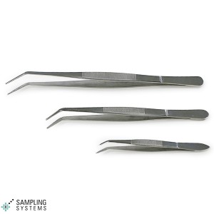 Angled Stainless Forceps (Tweezers)