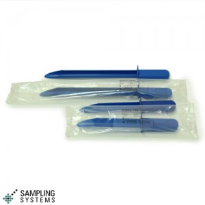 Blue SteriWare Powder Spatula